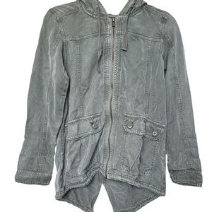 American Eagle olive green full zip jacket